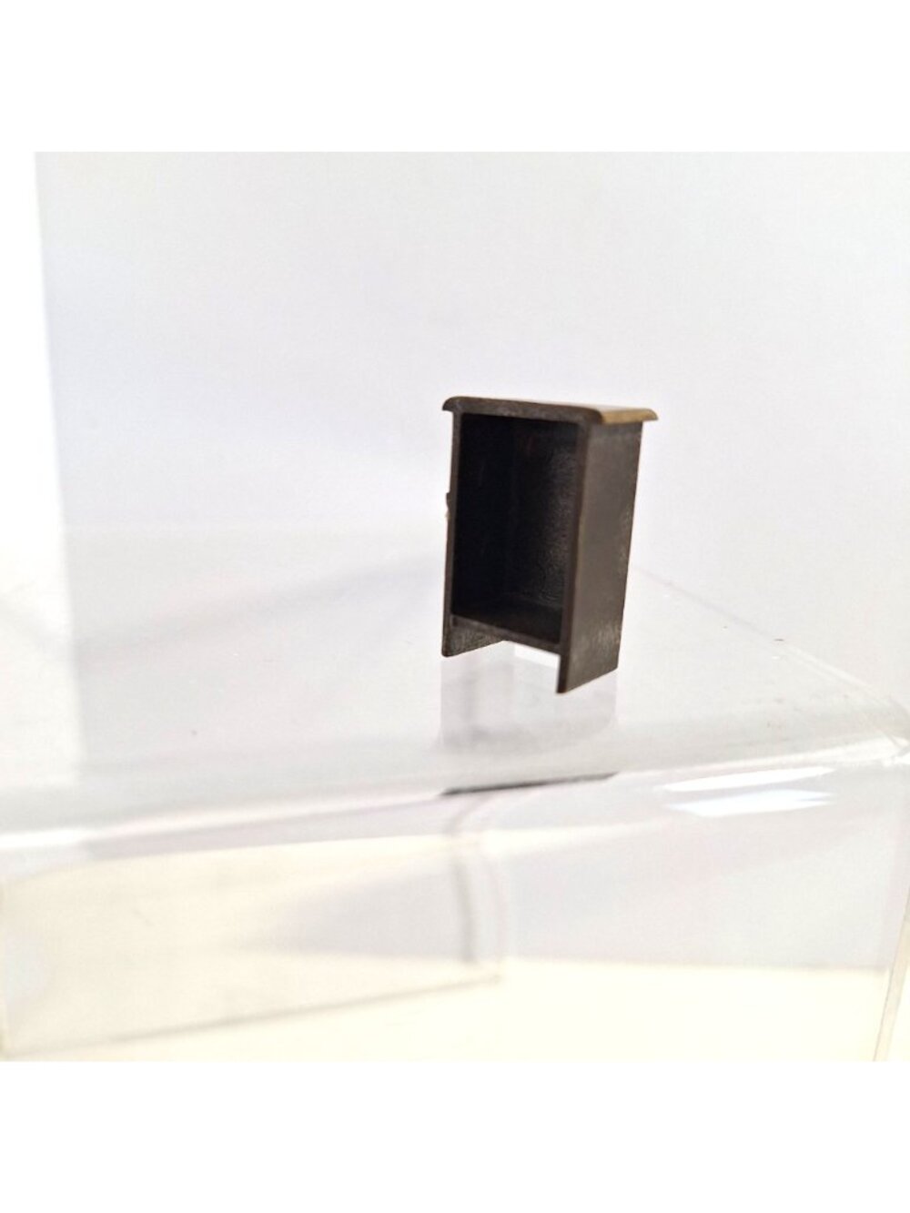 Mini Dollhouse Furniture Ice Box Hutch Brown Gold Micro Dresser Vintage - Picture 7 of 11